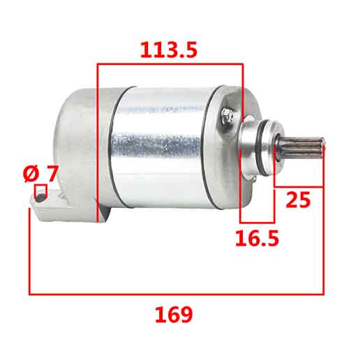 MOTOR DE ARRANQUE YBR250/YS250/XTZ250 STD