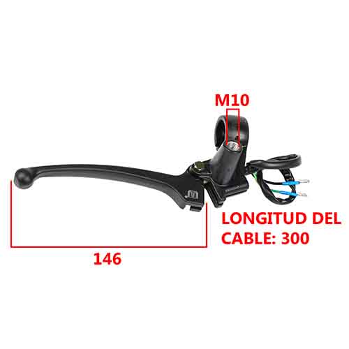 MANIJA DE FRENO + SOPORTE GILERA SMASH 110 STD