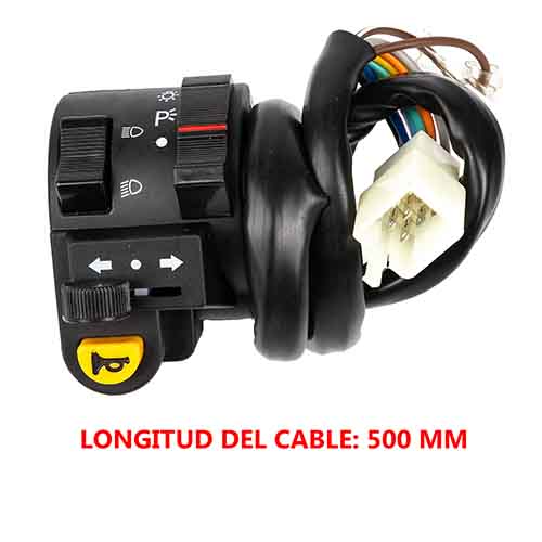 MANILLAR IZQ. (LLAVE DE LUZ) MOTOMEL DAKAR 200 STD