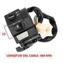 MANILLAR IZQ. (LLAVE DE LUZ) YAMAHA NEW CRYPTON 110 STD