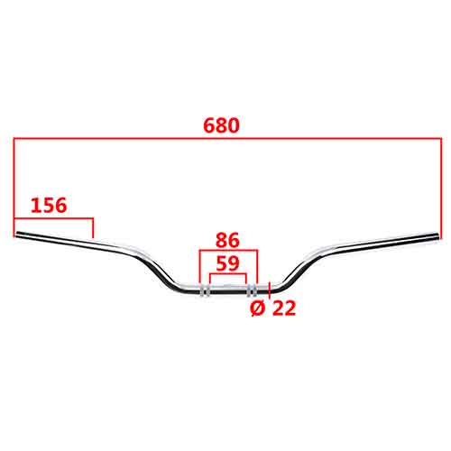 MANUBRIO HONDA CBX250 TWISTER STD