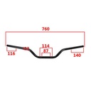 MANUBRIO HONDA NXR125 BROS/XR 125L STD