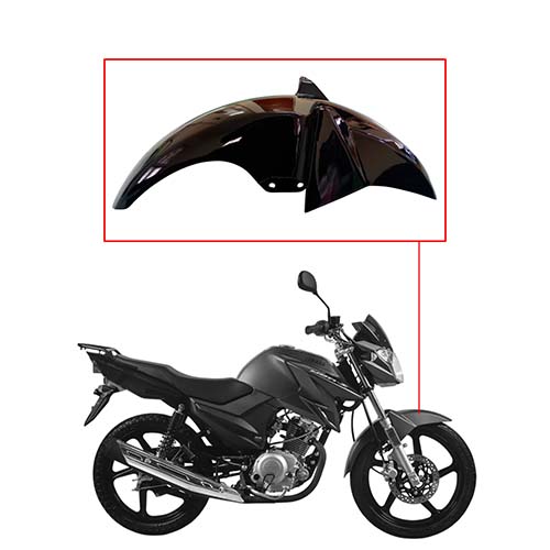 GUARDABARRO DEL. YAMAHA YBR 125Z NEGRO (2017-2018) MTC