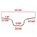 MANUBRIO YAMAHA YBR 125 CH STD