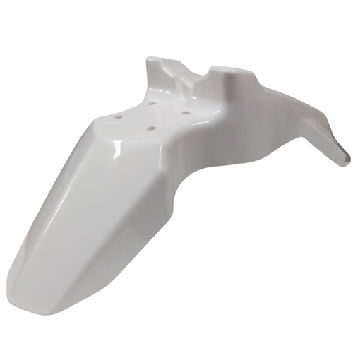 GUARDABARRO DEL. MOTOMEL SKUA 150/200 BLANCO MTC