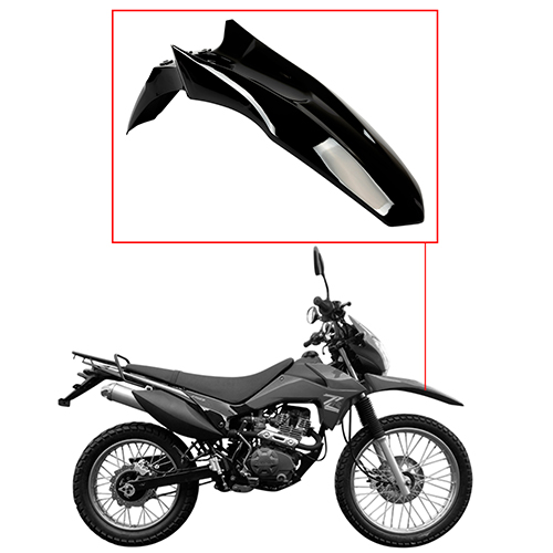 GUARDABARRO DEL. ZANELLA ZR 150/200/250 NEGRO MTC