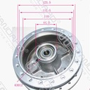 MAZA TRASERA GILERA SMASH 110 C/RULEMAN Y RETEN STD