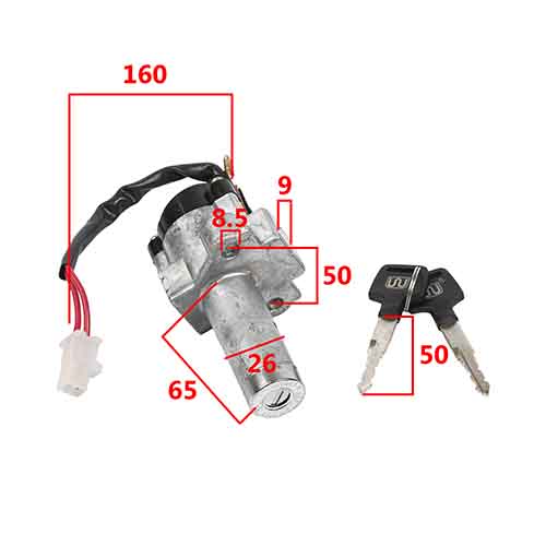 LLAVE DE CONTACTO HONDA GLH150 GAUCHA STD 