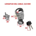 LLAVE DE CONTACTO ZANELLA ZB 110 (C/TRABA LATERAL) STD