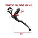 MANIJA DE EMBRAGUE + SOPORTE ZANELLA RX150 STD