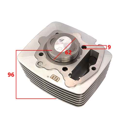 KIT CILINDRO + PISTON CADENEROS 150/GUERRERO GMX150/KAYA150 62mm STD