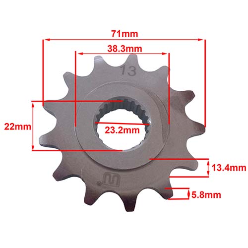 PIÑON 520-13T YAMAHA XTZ250 STD