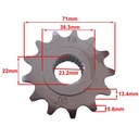 PIÑON 520-13T YAMAHA XTZ250 STD