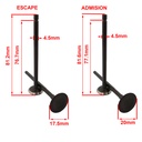 VALVULAS BAJAJ ROUSER 135 / NS125 AD 20X81.6 ES 17.5X81.2 (JGO 2PCS) STD