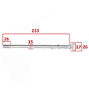 EJE DE RUEDA DELANTERA YAMAHA YBR250/YS250 STD