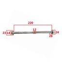 EJE DE RUEDA TRASERA HONDA WAVE STD