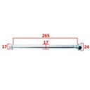 EJE DE RUEDA TRASERA HONDA XR150L STD