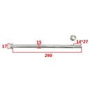 EJE DE RUEDA TRASERA YAMAHA YBR250/YS250 STD