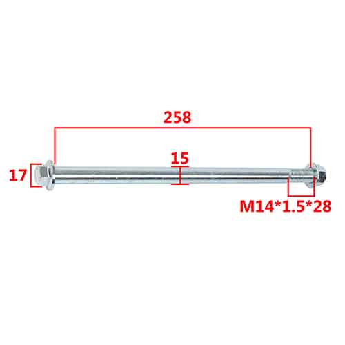 EJE RUEDA TRASERA HONDA GLH150 GAUCHA STD 