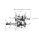 EJES Y ENGRANAJES DE CAMBIO HONDA NEW WAVE 110/WAVE 110S STD