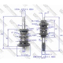 EJES Y ENGRANAJES DE CAMBIO SUZUKI GIXXER 150 STD
