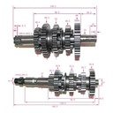 EJES Y ENGRANAJES DE CAMBIO YAMAHA YBR 125 CHINA/XTZ 125 STD