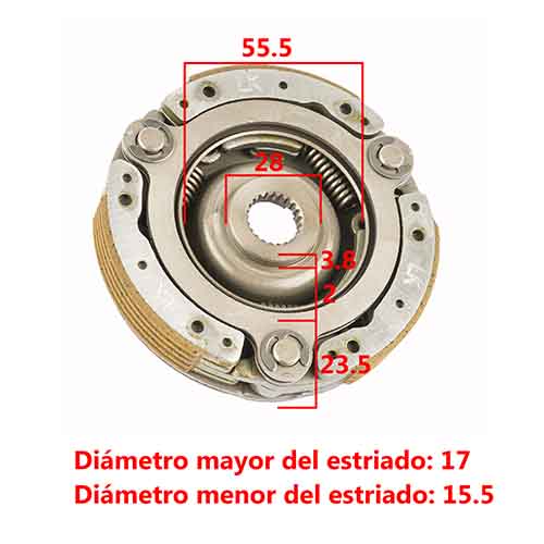 EMBRAGUE CENTRIFUGO HONDA NEW WAVE 110/110 S STD