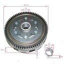EMBRAGUE COMPLETO HONDA C100 BIZ/WAVE (CANASTA+CAMP.INTERIOR) STD