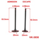 VALVULAS HONDA TITAN (04/05) (JGO) 3B (VK-3838)