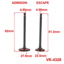 VALVULAS YAMAHA FZ16 160CC (JGO) 3B (VK-4328)