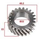 ENGRANAJE PUNTA CIGUEÑAL 22D HONDA NXR125 BROS/TITAN 125 STD