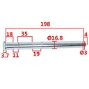 EJE CABALLETE CENTRAL HONDA GLH150 GAUCHA STD 