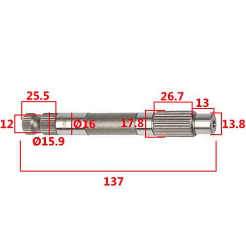 EJE DE ARRANQUE HONDA CG TITAN 150 STD