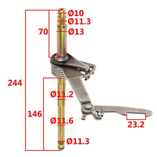 EJE DE CAMBIO C/SELECTOR HONDA NEW WAVE 110 (SELECTOR DE CAMBIO) STD