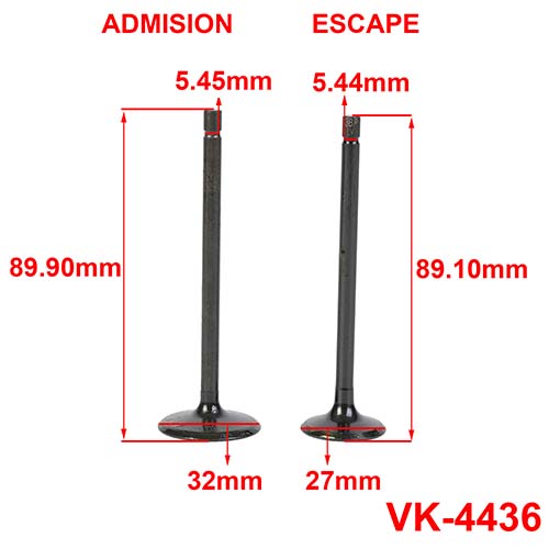 VALVULAS MOTOMEL MOTARD 200/ DAKAR 200 A/E (JGO) 3B (VK-4436)