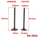 VALVULAS HONDA TWISTER 250CC A/E (JGO) 3B (VK-3952)