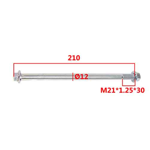 EJE DE HORQUILLA TRASERA HONDA GLH150 GAUCHA STD 