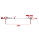 EJE DE RUEDA DELANTERA HONDA ELITE 125 STD