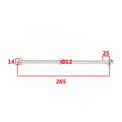 EJE DE RUEDA DELANTERA MOTOMEL SKUA 250 FULL STD