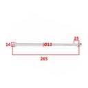 EJE DE RUEDA DELANTERA SUZUKI EN125 STD