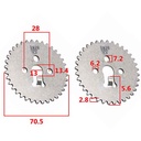 CORONA CADENA DE DISTRIBUCION YAMAHA YBR125 CHINA STD