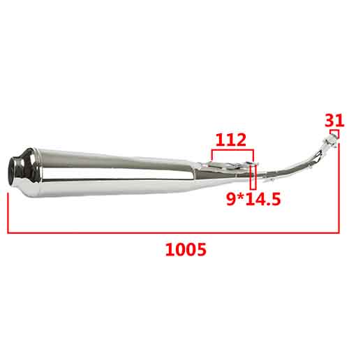 CAÑO DE ESCAPE HONDA WAVE 100 STD