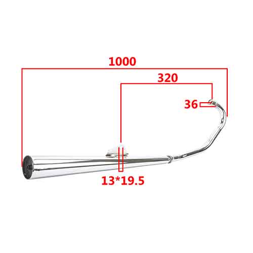 CAÑO DE ESCAPE SUZUKI AX100 STD