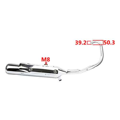 CAÑO DE ESCAPE YAMAHA YBR 125 STD