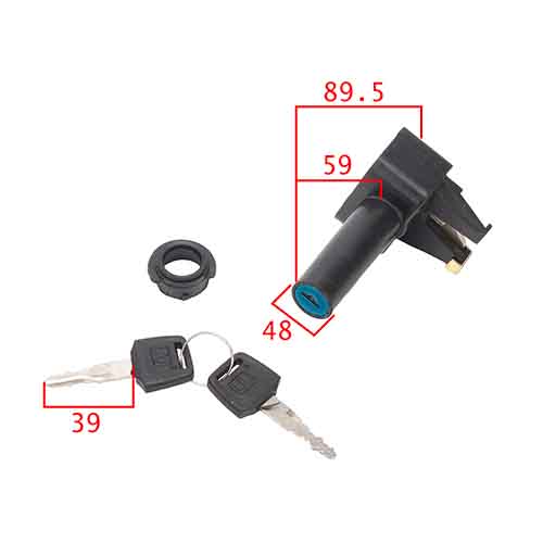 CERRADURA LATERAL (TRABA ASIENTO) YAMAHA CRYPTON T105 STD