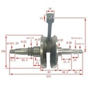 CIGUEÑAL COMPLETO HONDA CG150 TITAN/HONDA XR 150 L STD