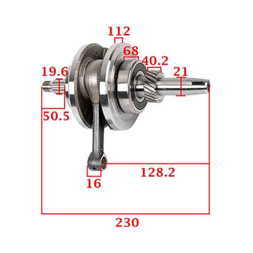 CIGUEÑAL COMPLETO HONDA STORM 125 STD