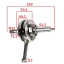 CIGUEÑAL COMPLETO HONDA WAVE/GILERA SMASH LARGO STD