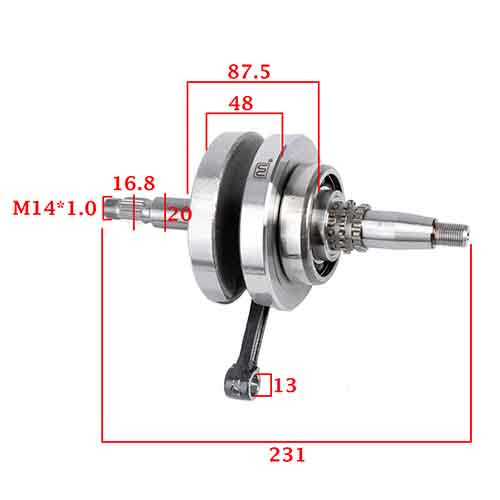 CIGUEÑAL COMPLETO HONDA XR 125L CADENERO STD
