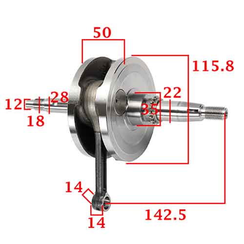 CIGUEÑAL COMPLETO SUZUKI GIXXER 150 STD